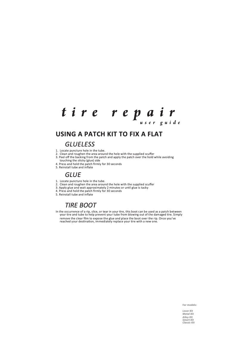 Imagen de la primera página del manual del dispositivo Lever Kit