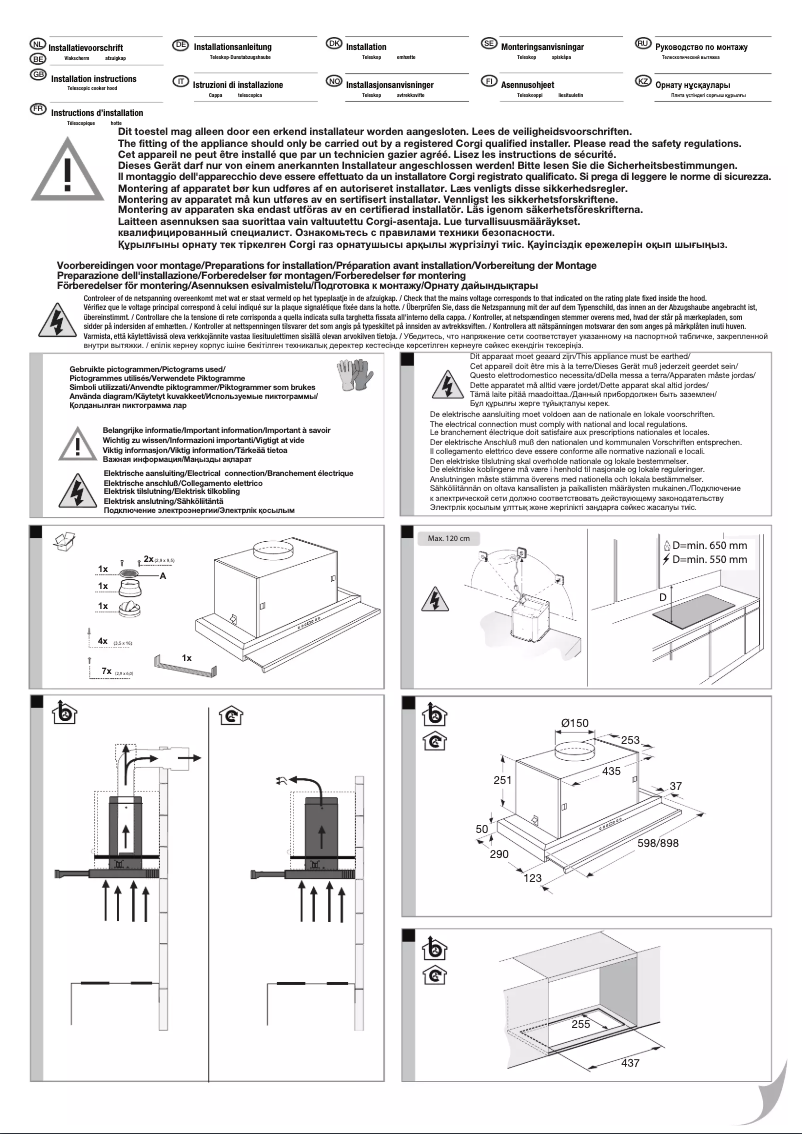 Page 1 de la notice Manuel utilisateur Atag WV6311NM