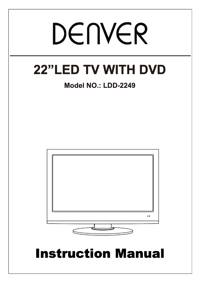 Page 1 de la notice Manuel utilisateur Denver LDD-2249