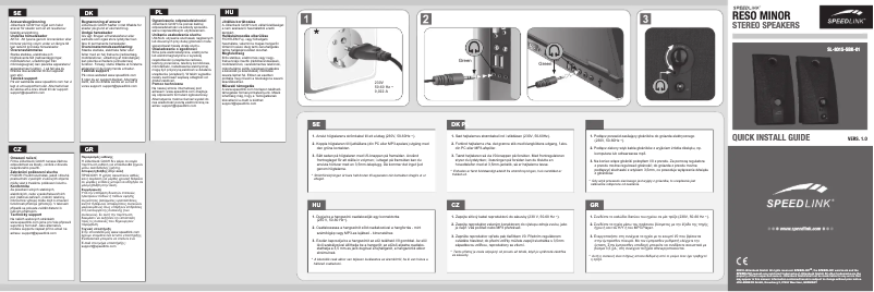 Page 1 de la notice Manuel utilisateur Speed-Link Reso Minor