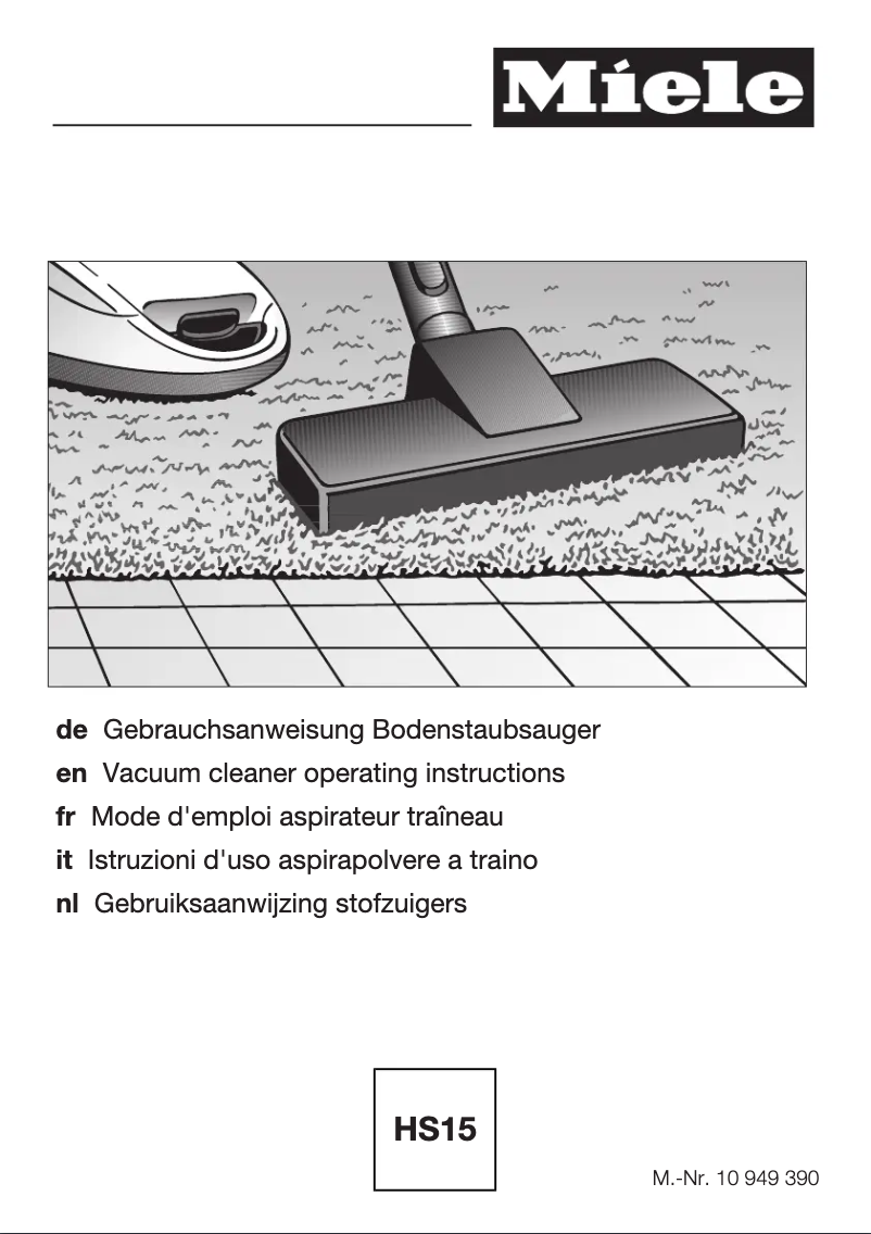 Page n°1 - Manuel utilisateur Miele Complete C3 Parquet XL EcoLine