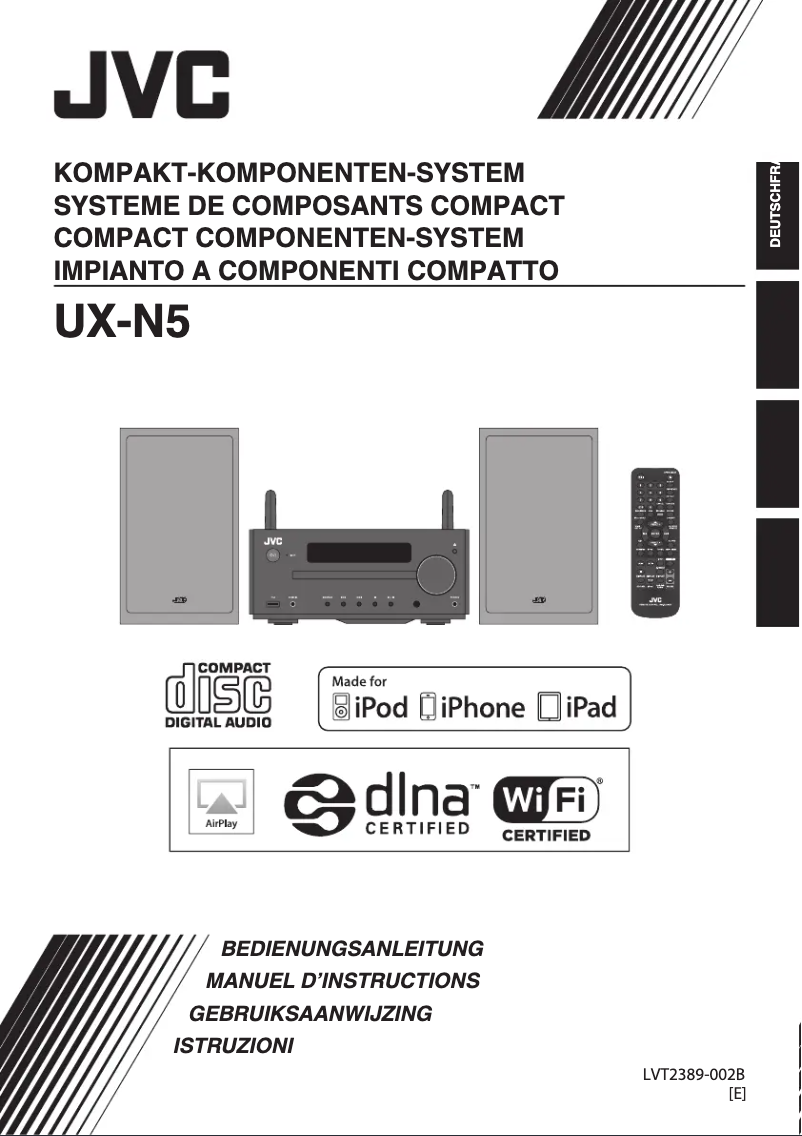Image de la première page du manuel de l'appareil UX-N5
