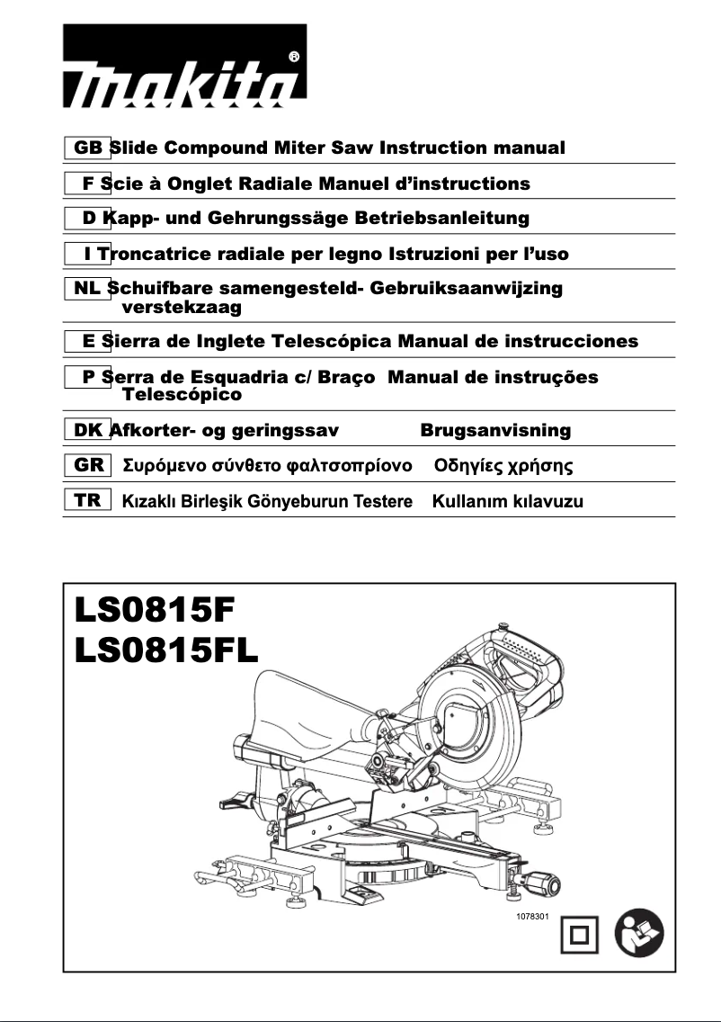 Page 1 de la notice Manuel utilisateur Makita LS0815FLN