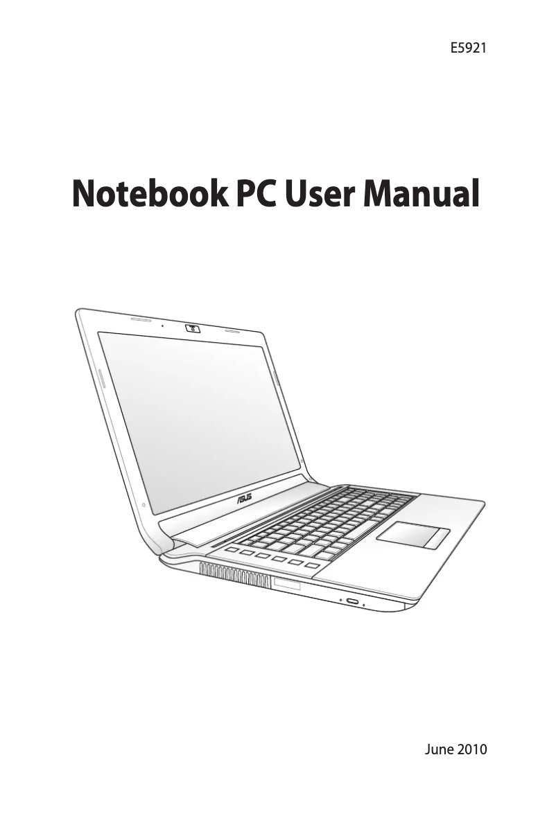 Page 1 de la notice Manuel utilisateur Asus N53SV