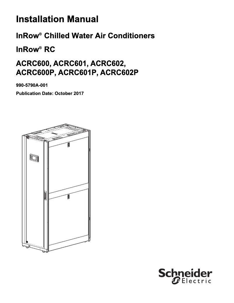 Page 1 de la notice Manuel utilisateur APC ACRC600P