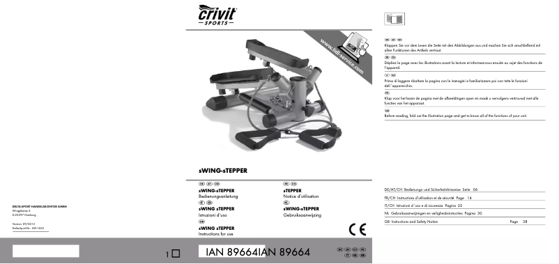 Page 1 de la notice Manuel utilisateur Crivit IAN 89664