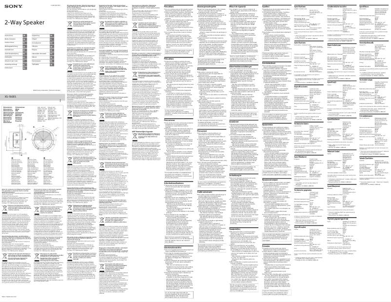 Image de la première page du manuel de l'appareil XS-160ES