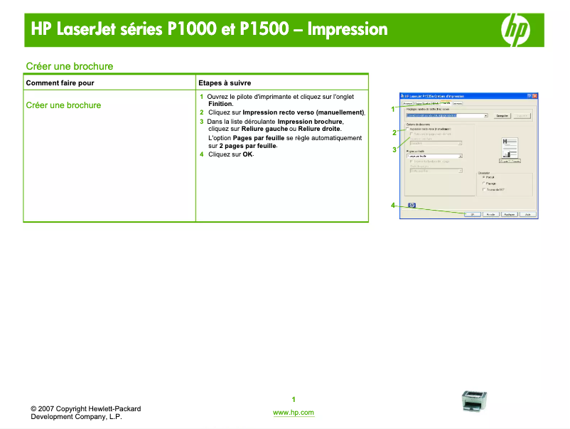 Imagen de la primera página del manual del dispositivo LaserJet P1008