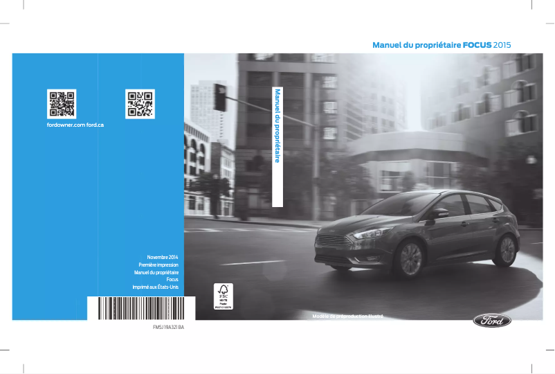 Page n°1 - Manuel utilisateur Ford Focus (2015)