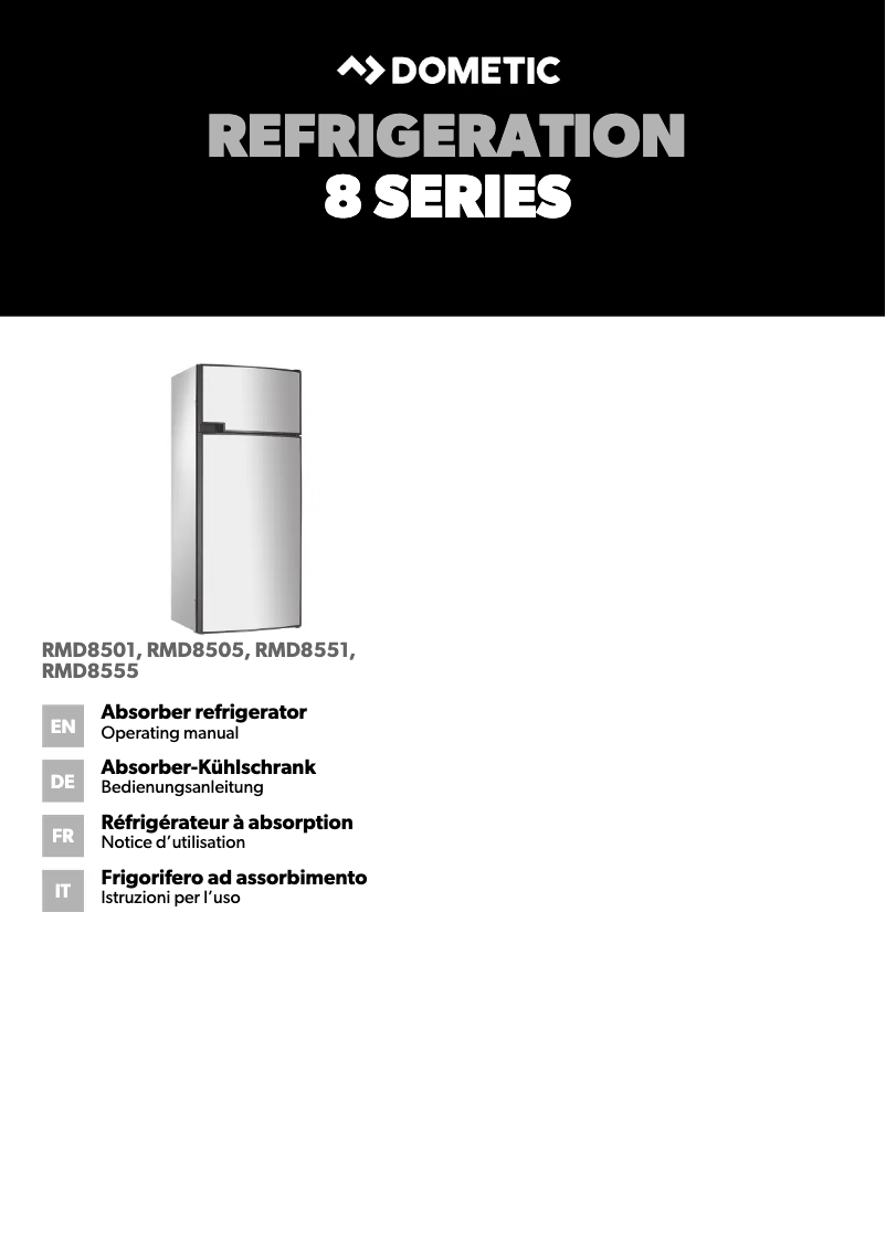 Página 1 del manual Manual de usuario Dometic RMD 8501