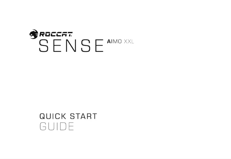 Page 1 de la notice Manuel utilisateur Roccat Sense AIMO XXL