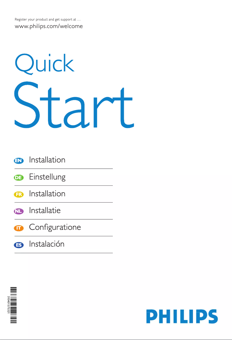 First page image of the manual for 47PFL7403D