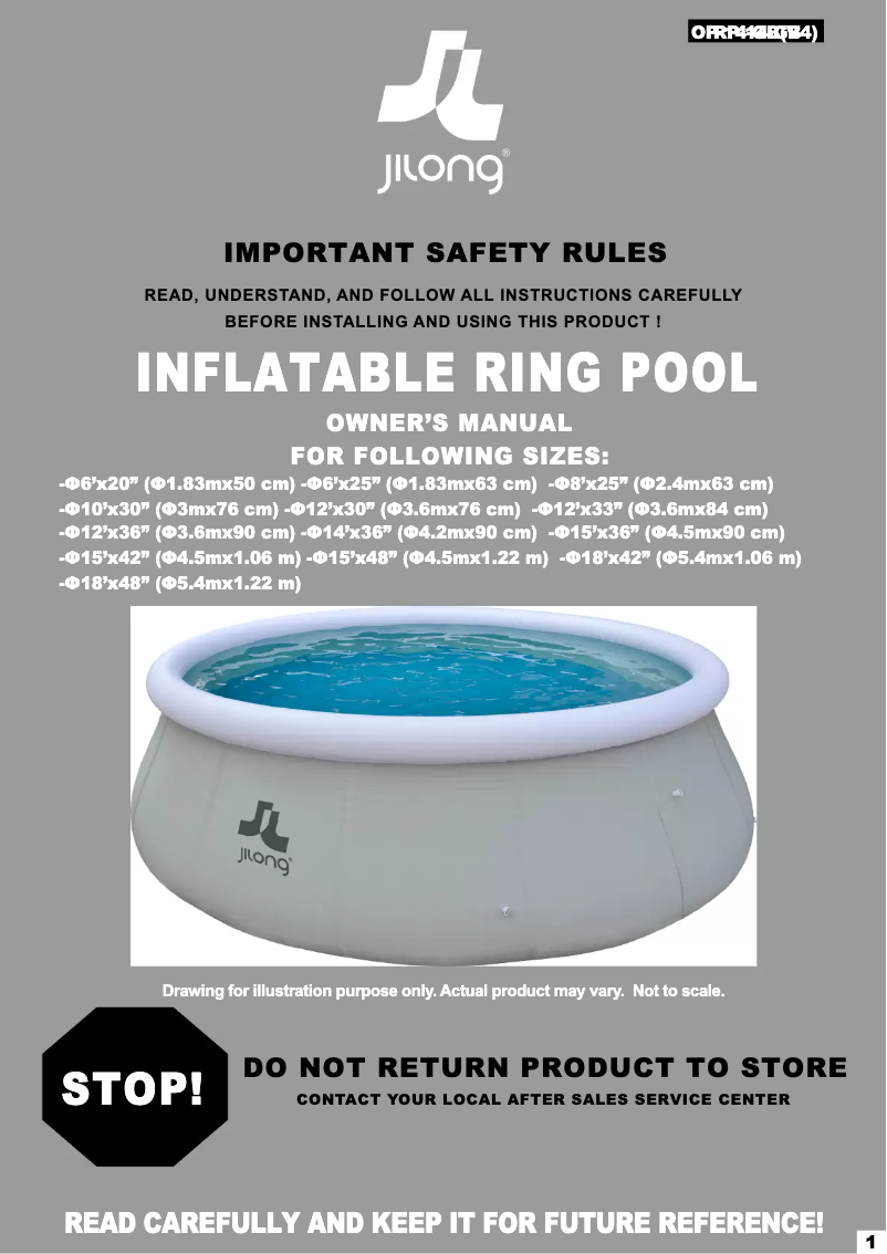 Page 1 de la notice Manuel utilisateur JILONG JL010201N