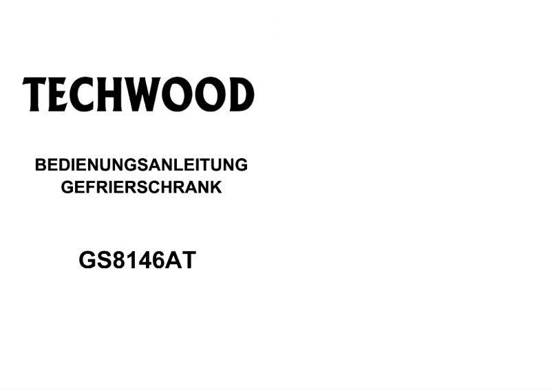 Page n°1 - Manuel utilisateur Techwood GS 8146 AT