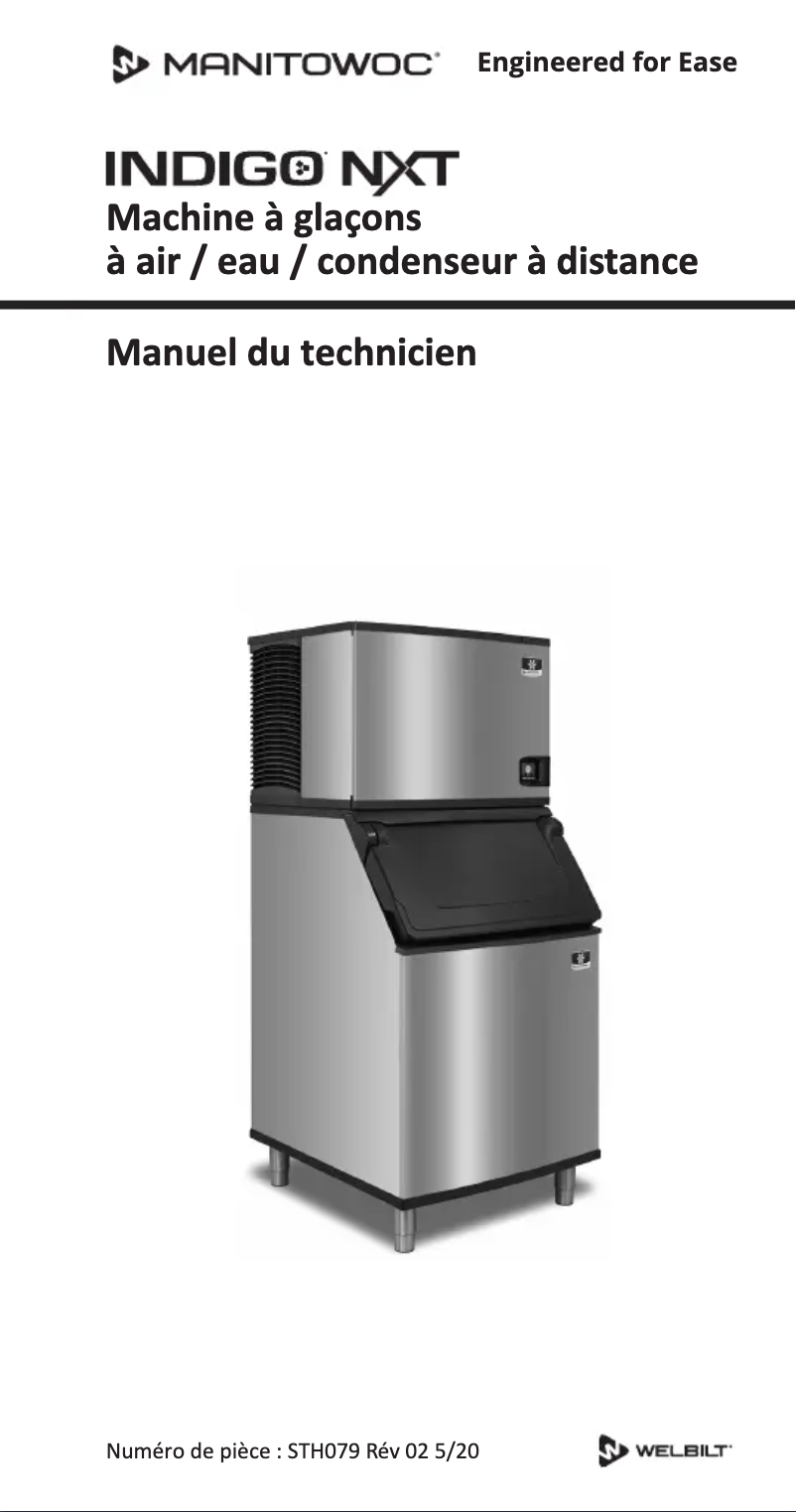 Page 1 de la notice Manuel utilisateur Manitowoc Indigo NXT Series iF0600N