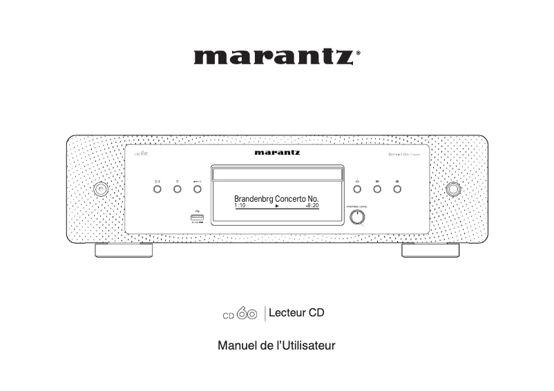 Image de la première page du manuel de l'appareil CD 60