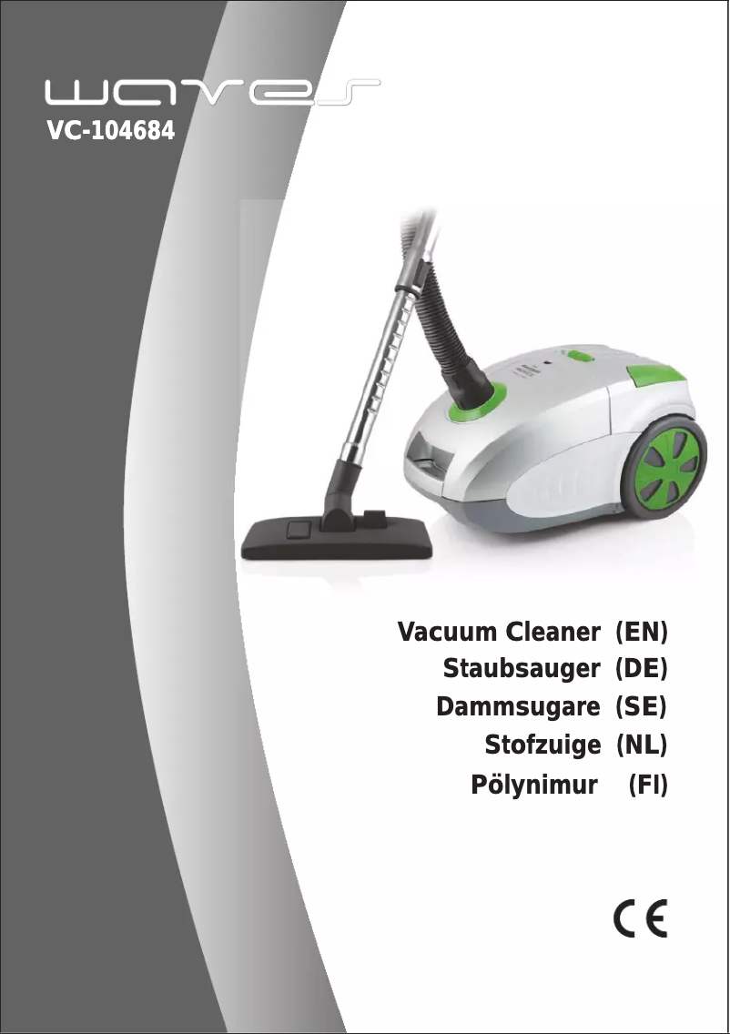 Image de la première page du manuel de l'appareil VC-104684