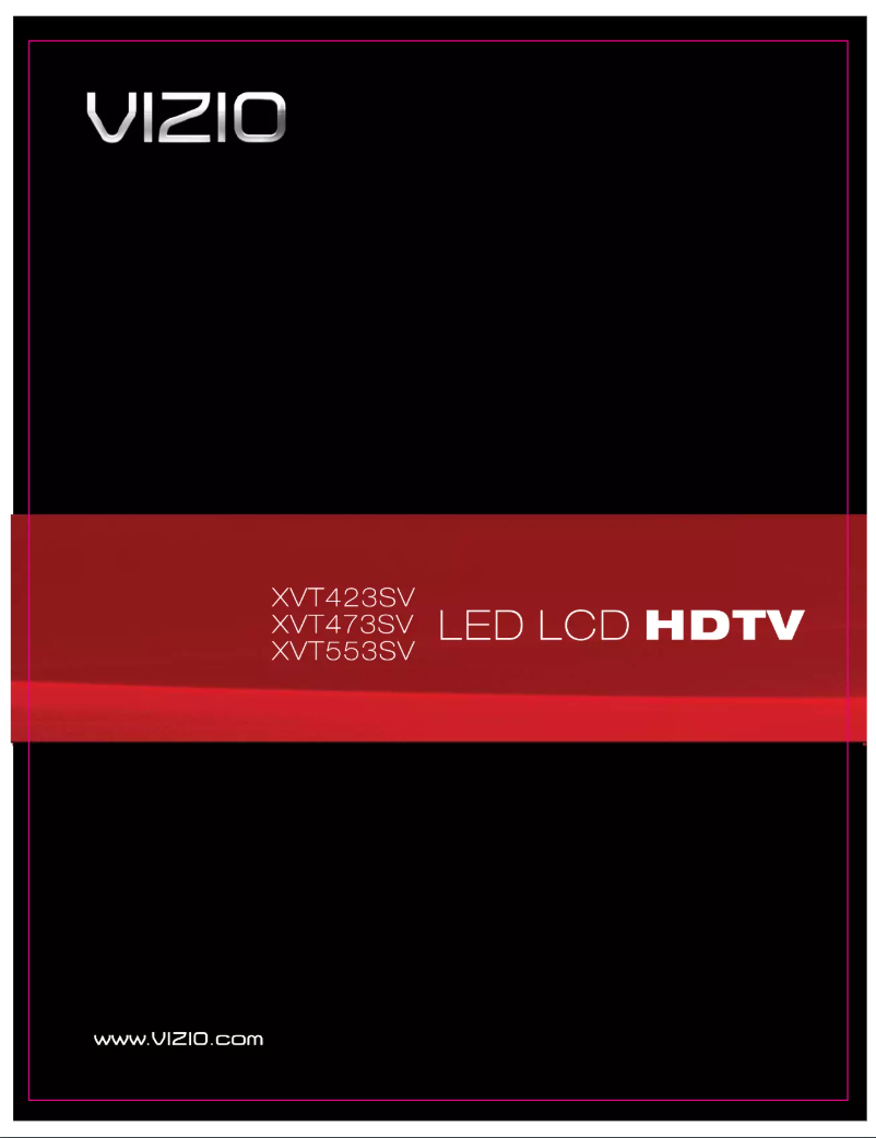 Image de la première page du manuel de l'appareil XVT423SV