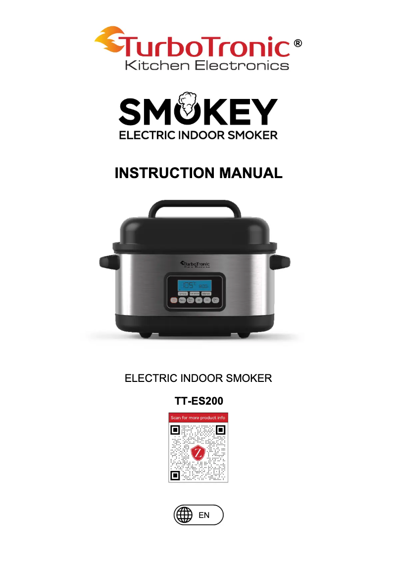 Page 1 de la notice Manuel utilisateur TurboTronic Smokey TT-ES200