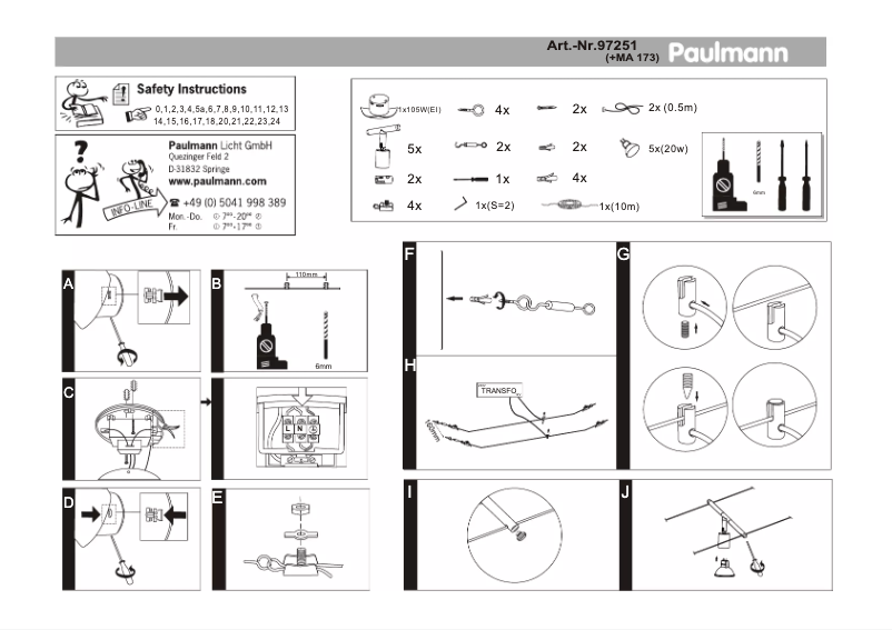 Page n°1 - Manuel utilisateur Paulmann Salt 972.51