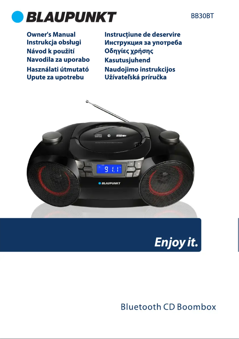 Page 1 de la notice Manuel utilisateur Blaupunkt BB30BT