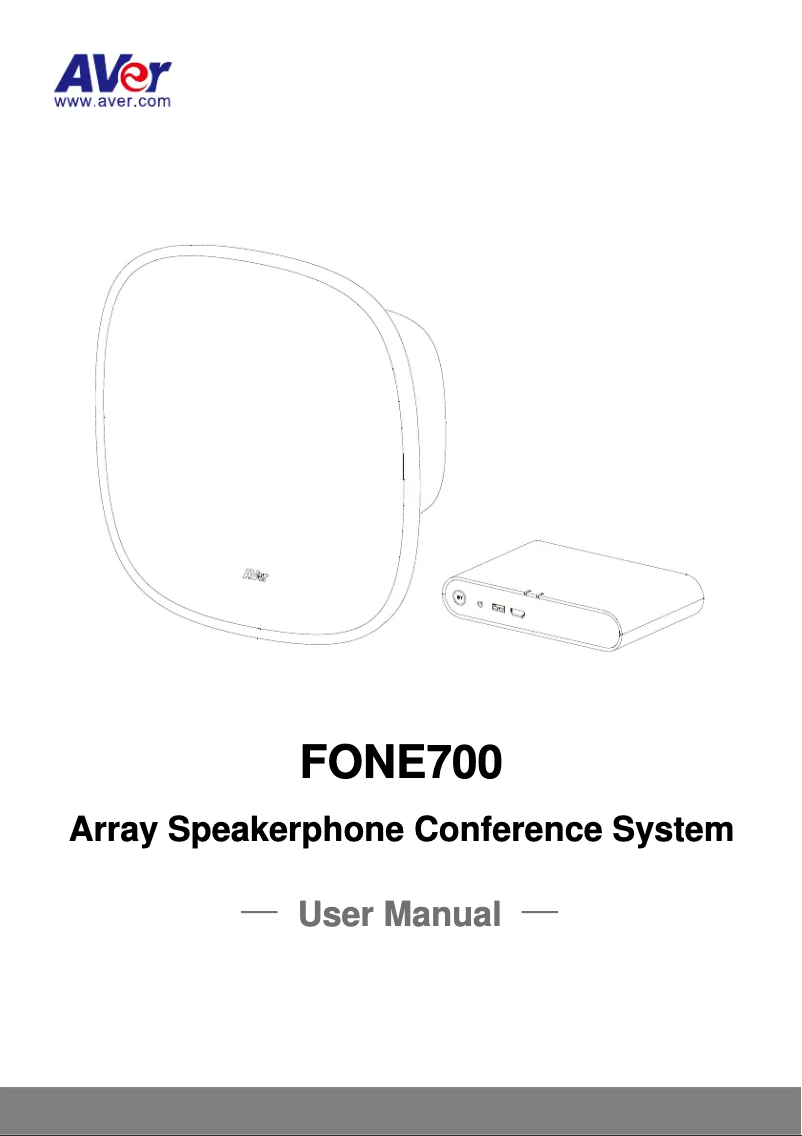 Image de la première page du manuel de l'appareil FONE700