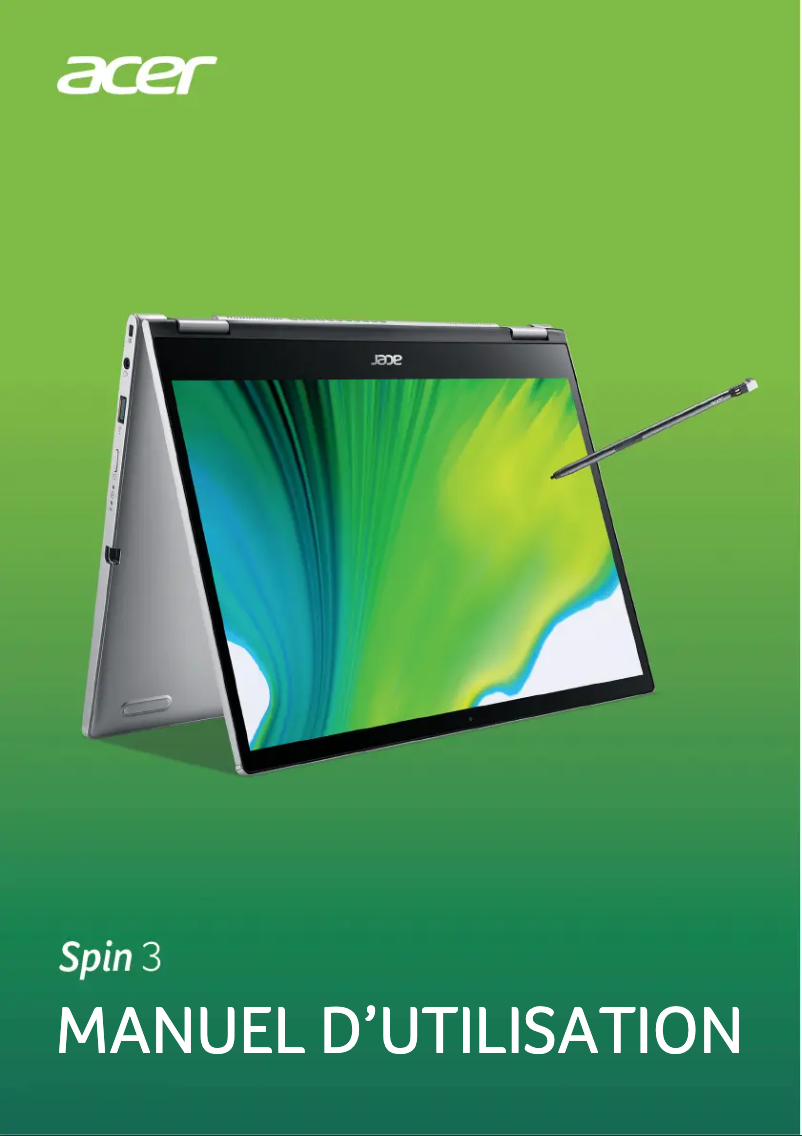 Page n°1 - Manuel utilisateur Acer Spin 3