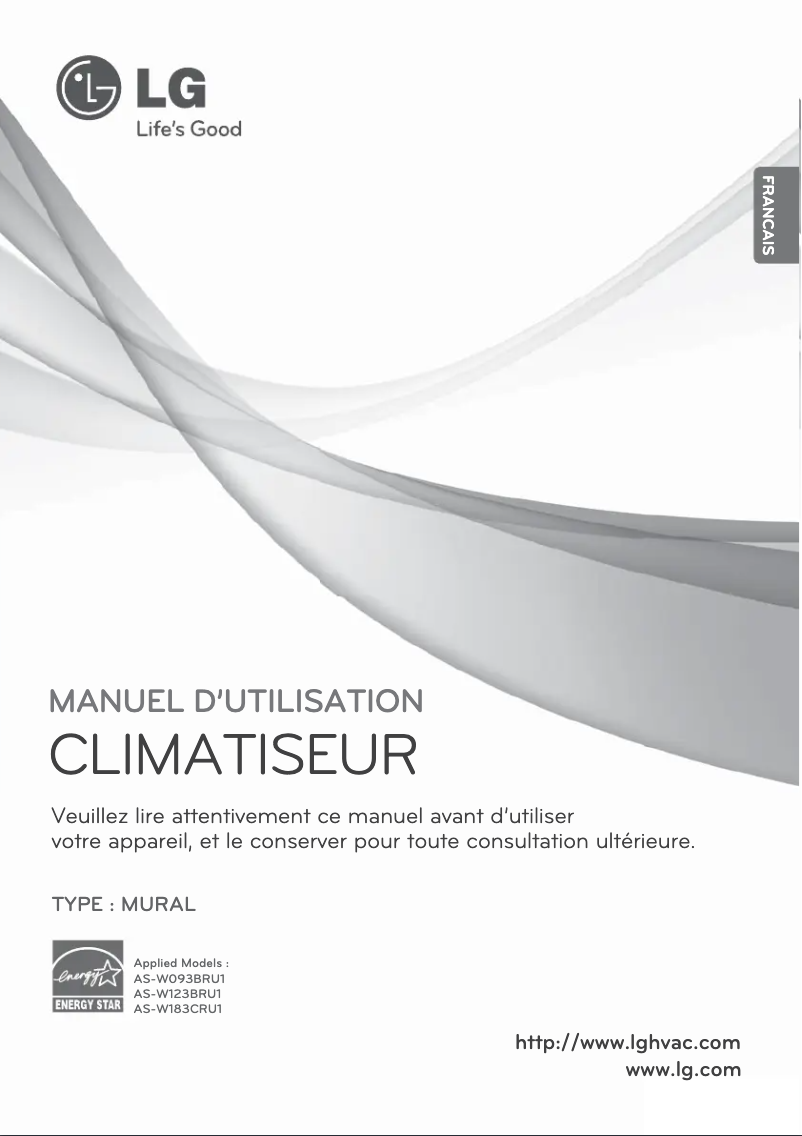 Page 1 de la notice Manuel utilisateur LG LAN120HSV