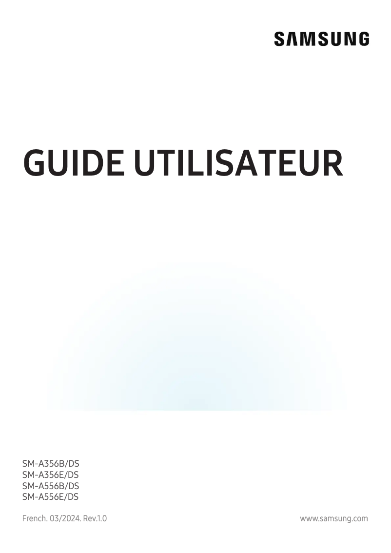 Page 1 de la notice Manuel utilisateur Samsung Galaxy A55