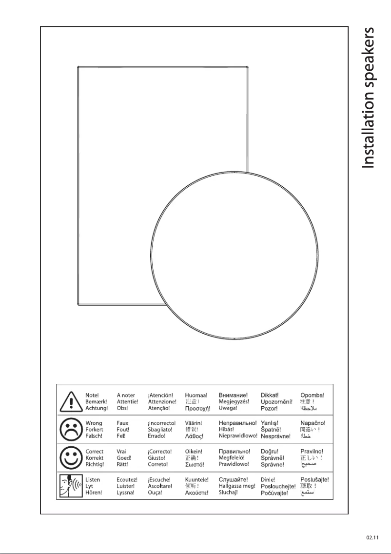 Page 1 de la notice Manuel utilisateur Jamo IC 606 FG