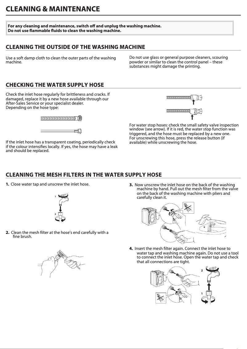 Página 1 del manual Manual de uso y mantenimiento Indesit EWDE 861483 S UK