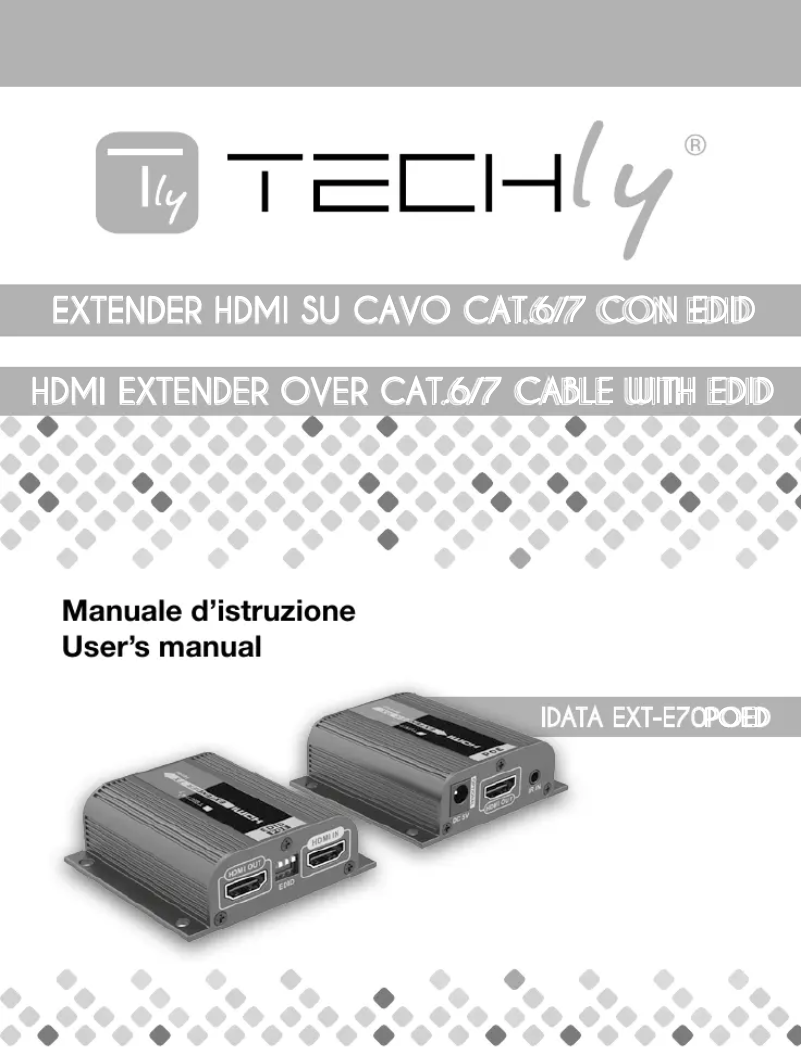 Image de la première page du manuel de l'appareil IDATA EXT-E70POED