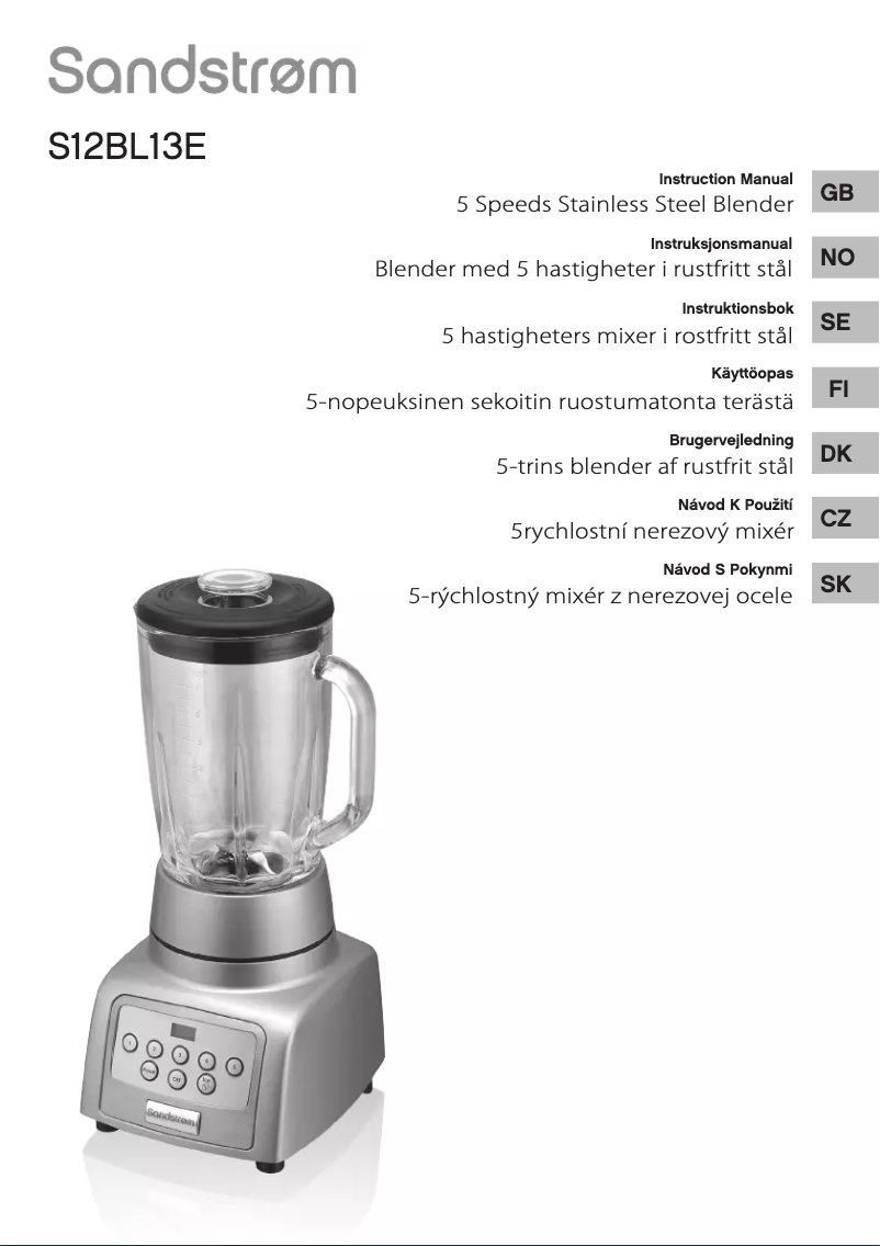 Página 1 del manual Manual de usuario Sandstrøm S12BL13E