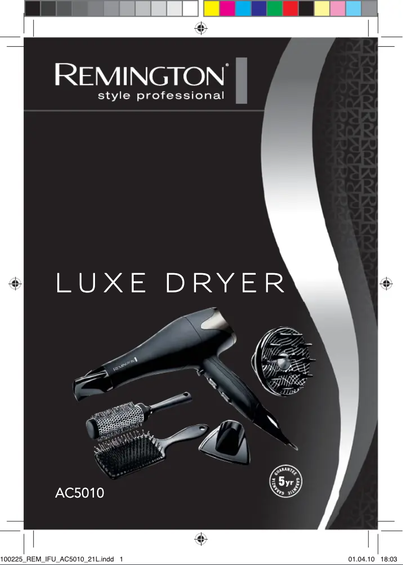 Page n°1 - Manuel utilisateur Remington AC5010 Luxe