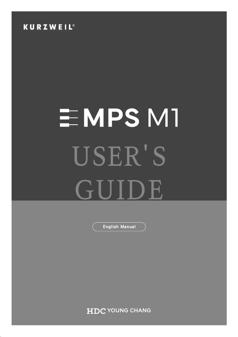 Image de la première page du manuel de l'appareil MPS M1