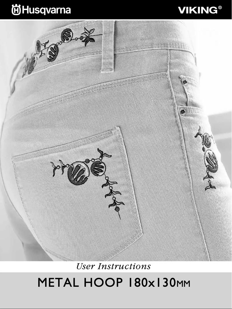 Page n°1 - Manuel utilisateur Husqvarna-Viking Metal Hoop 180-130mm