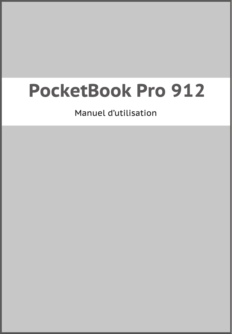 Image de la première page du manuel de l'appareil Pro 912