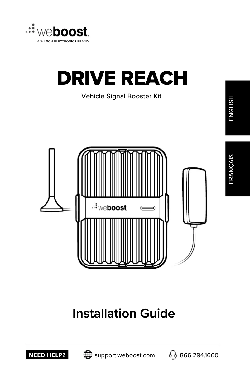 Page n°1 - Manuel utilisateur Wilson weBoost Drive Reach