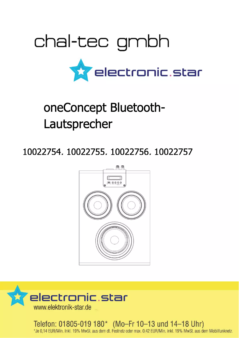 Página 1 del manual Manual de usuario OneConcept Central Park