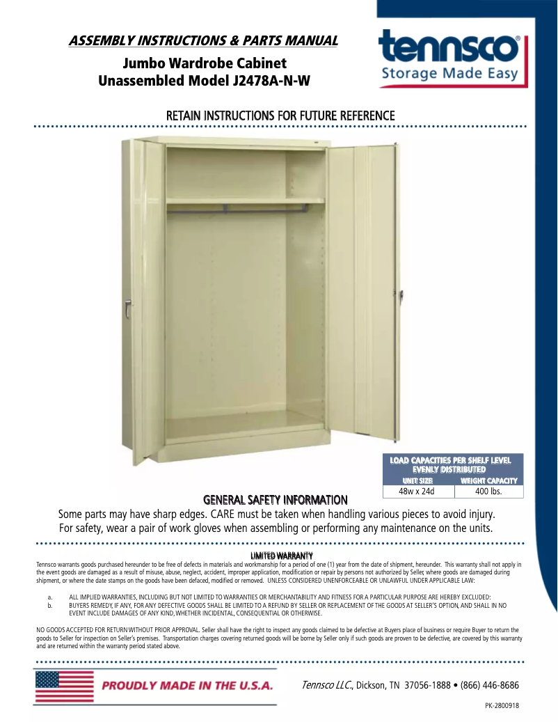 Imagen de la primera página del manual del dispositivo J2478A-N-W