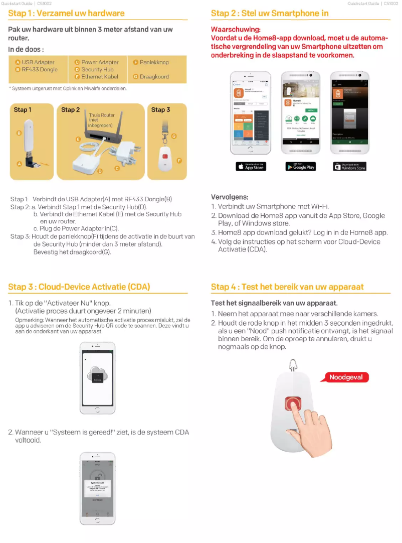 Página 1 del manual Manual de usuario Home8 C51002