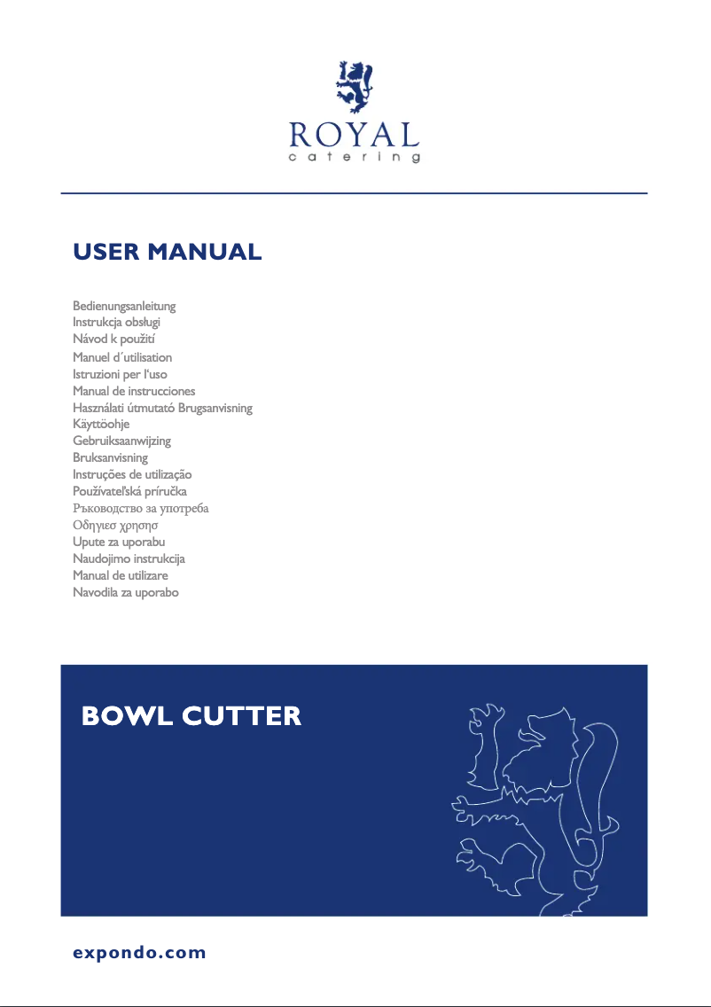 Page n°1 - Manuel utilisateur Royal Catering RCKC-6001