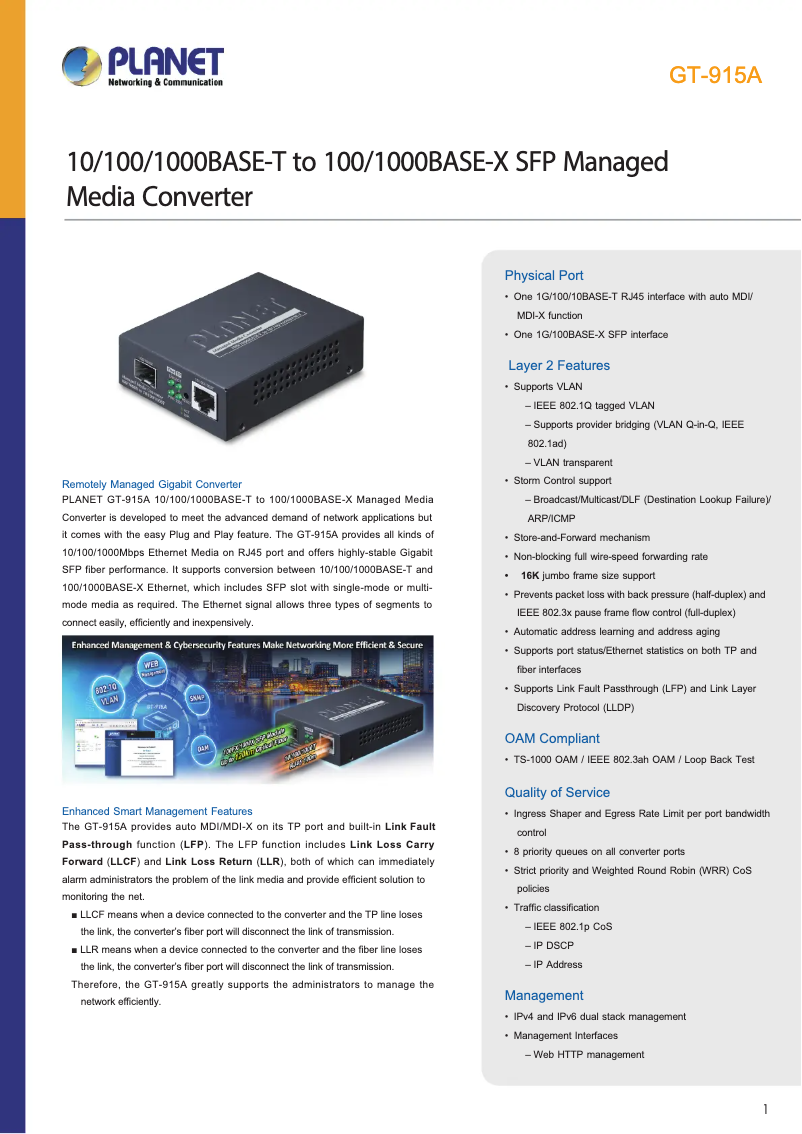 Image de la première page du manuel de l'appareil GT-915A