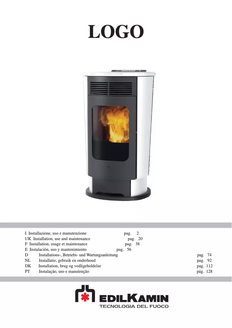Page n°1 - Manuel utilisateur Edilkamin LOGO