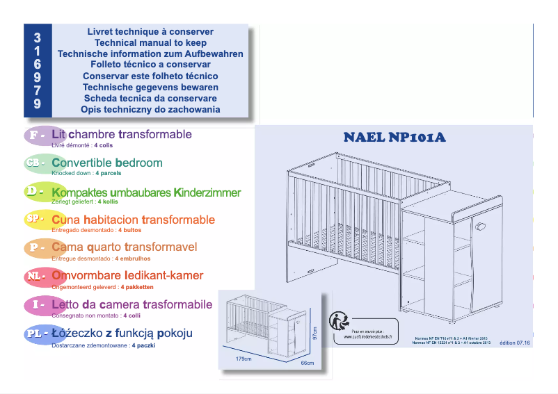 Image de la première page du manuel de l'appareil Nael NP101A 316979