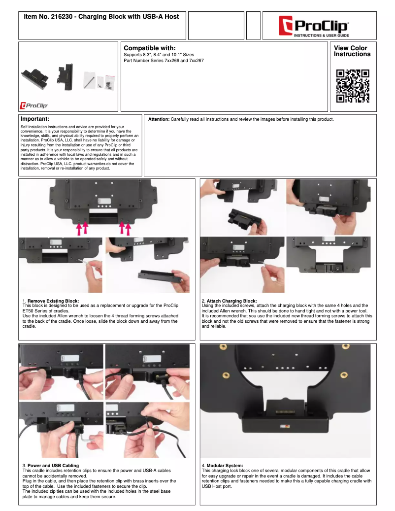 Página 1 del manual Manual de usuario Proclip 216230