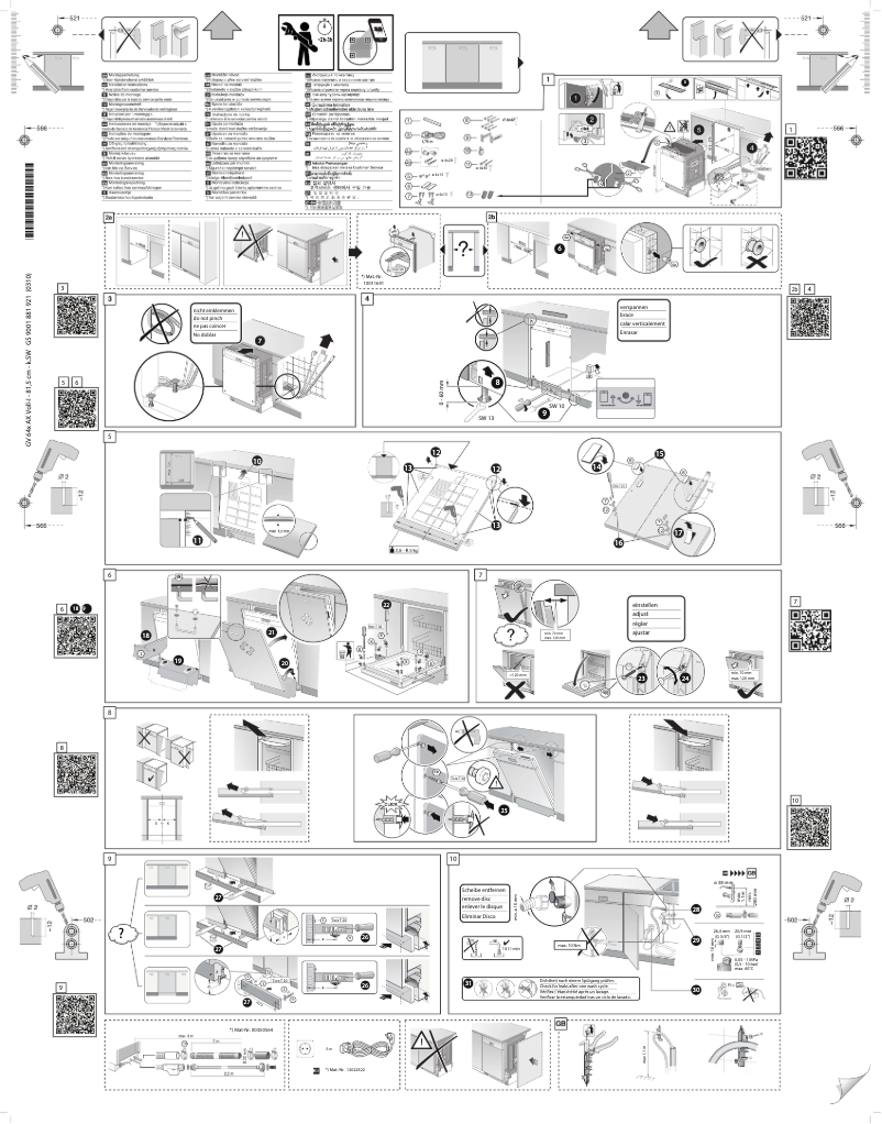 Page 1 de la notice Manuel utilisateur Bosch SMV4ENX06E