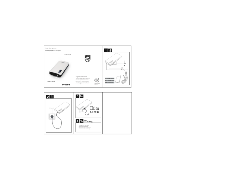 Página 1 del manual Manual de usuario Philips DLP6006B