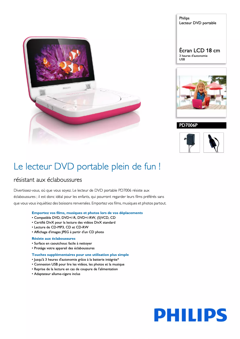 First page image of the manual for PD7006P