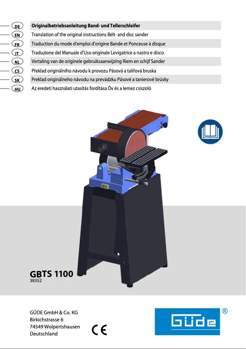 Página 1 del manual Manual de usuario Güde GBTS 1100